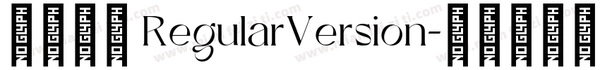 腾讯字体 RegularVersion字体转换